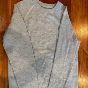 PAKA Royal Alpaca Recycled Nylon Crew Neck Sweater Luxury Handmade Gray Size XS